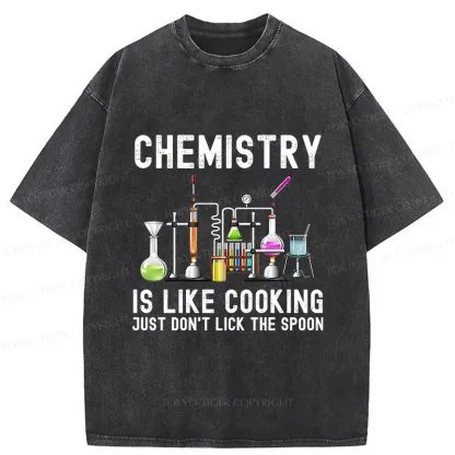 Tokyo-Tiger Interesting Chemistry Washed T-Shirt