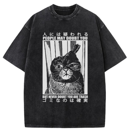Tokyo-Tiger I'm Sure It's Trash Washed T-Shirt