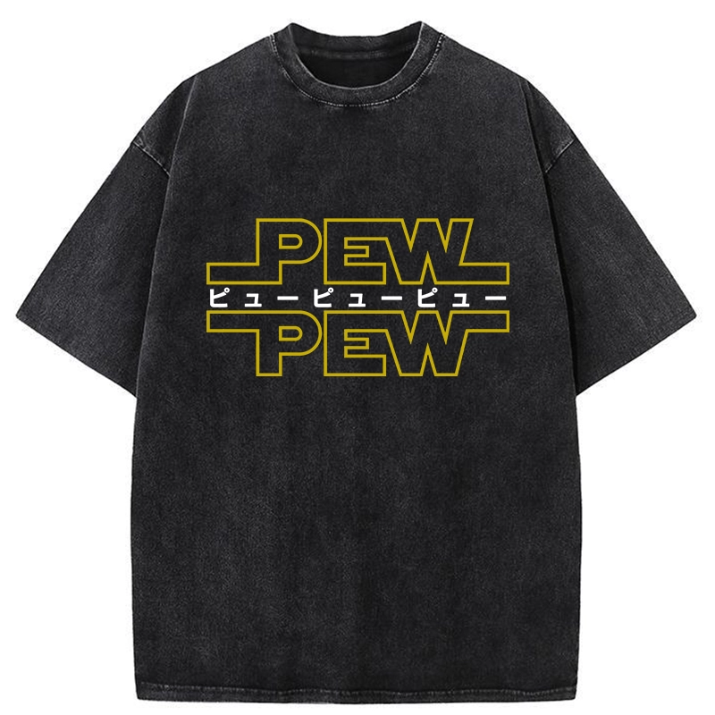 Tokyo-Tiger Pew Pew Japanese Washed T-Shirt