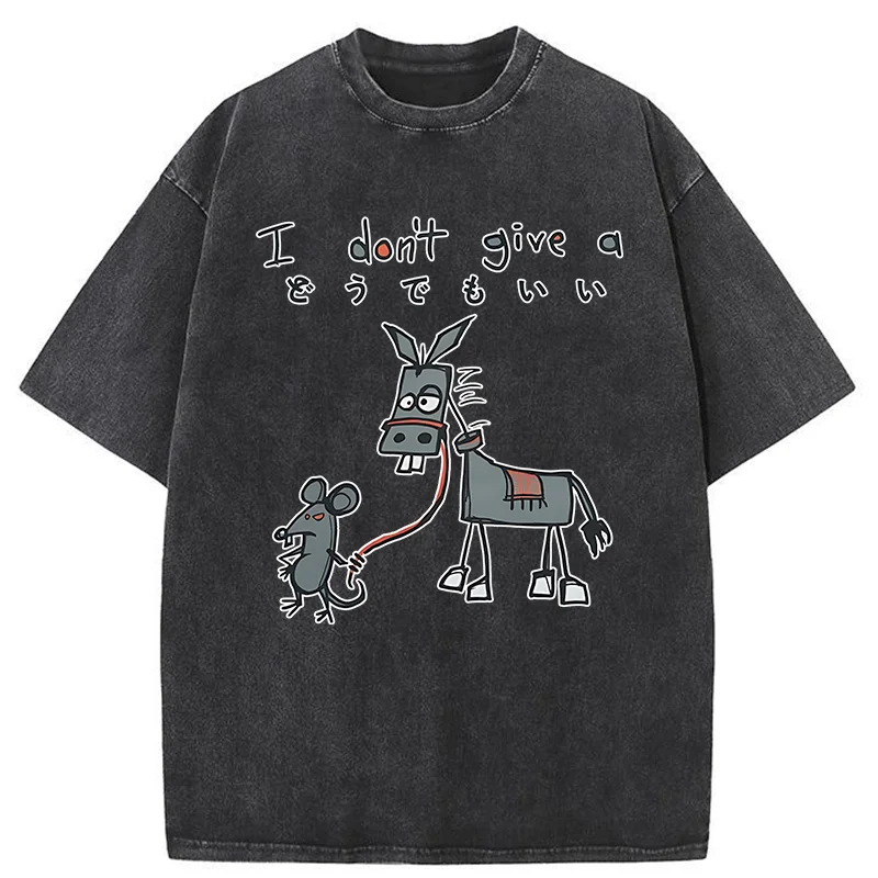 Tokyo-Tiger I Don't Give A Rat's Ass Washed T-Shirt