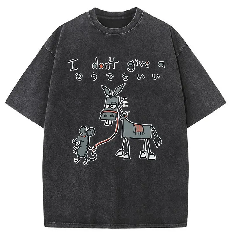 Tokyo-Tiger I Don't Give A Rat's Ass Washed T-Shirt