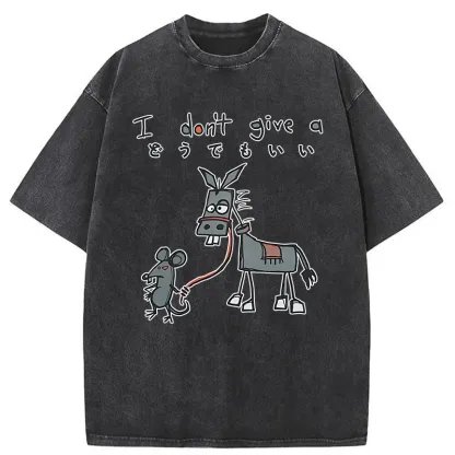 Tokyo-Tiger I Don't Give A Rat's Ass Washed T-Shirt