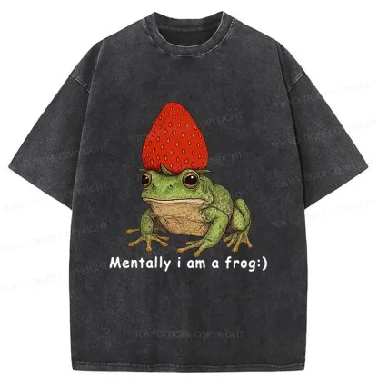 Tokyo-Tiger Strawberry Frog Washed T-Shirt