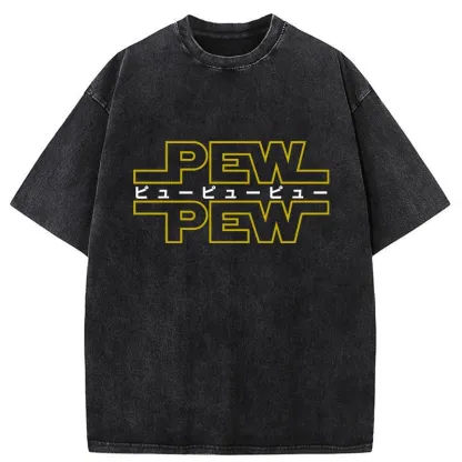 Tokyo-Tiger Pew Pew Japanese Washed T-Shirt