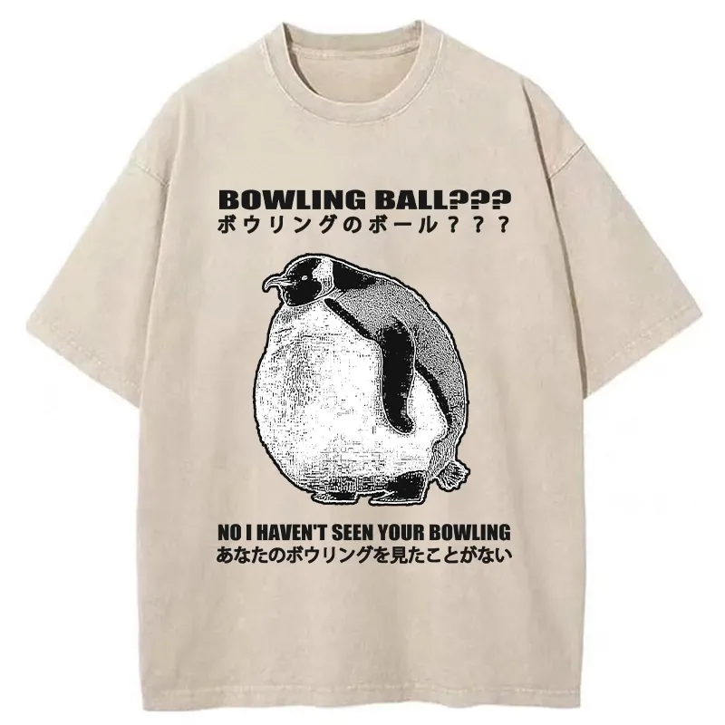 Tokyo-Tiger Where's My Bowling Ball Washed T-Shirt