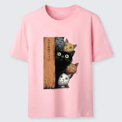 Tokyo-Tiger Five Cats Are Watching You Classic T-Shirt