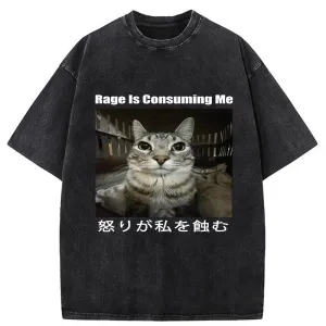 Image of Tokyo-Tiger Rage Is Consuming Me Japan Washed T-Shirt