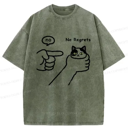 Tokyo-Tiger Criticized Cat Washed T-Shirt