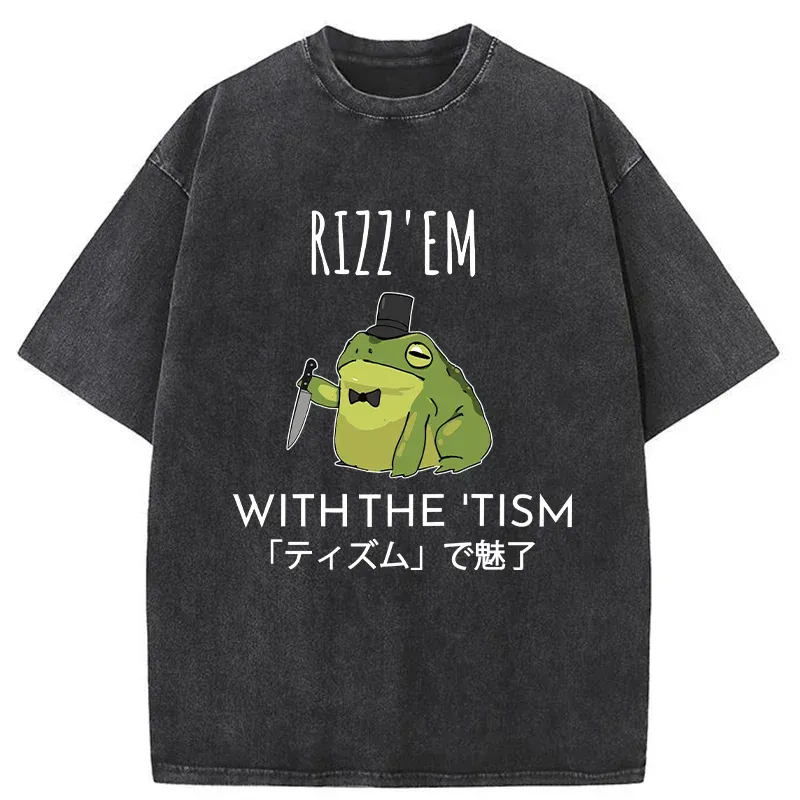 Tokyo-Tiger Gentleman Frog Killer Washed T-Shirt