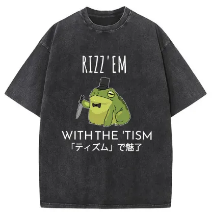 Tokyo-Tiger Gentleman Frog Killer Washed T-Shirt