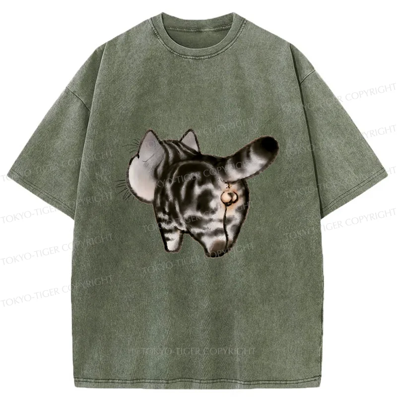 Tokyo-Tiger Cat's Back Washed T-Shirt