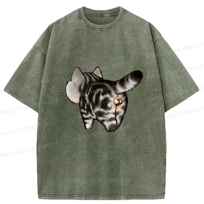 Tokyo-Tiger Cat's Back Washed T-Shirt