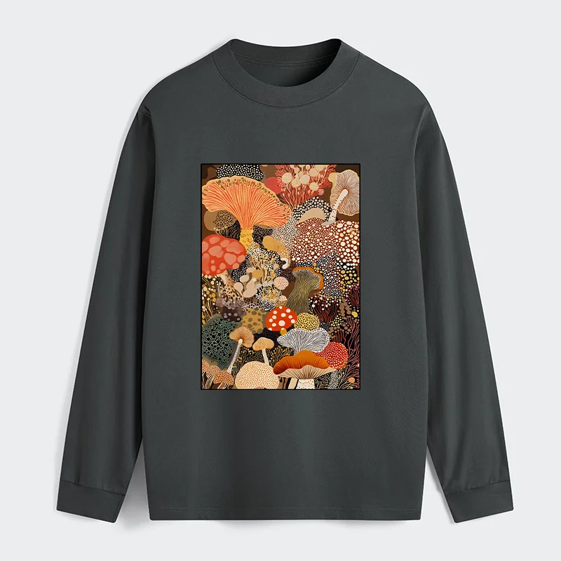 Tokyo-Tiger Psychedelic Mushroom Paintings Classic Long Sleeve T-Shirt
