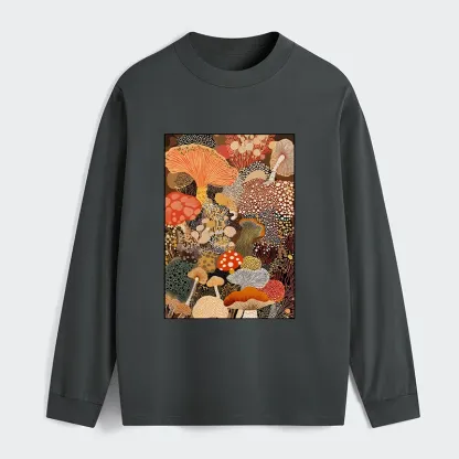Tokyo-Tiger Psychedelic Mushroom Paintings Classic Long Sleeve T-Shirt
