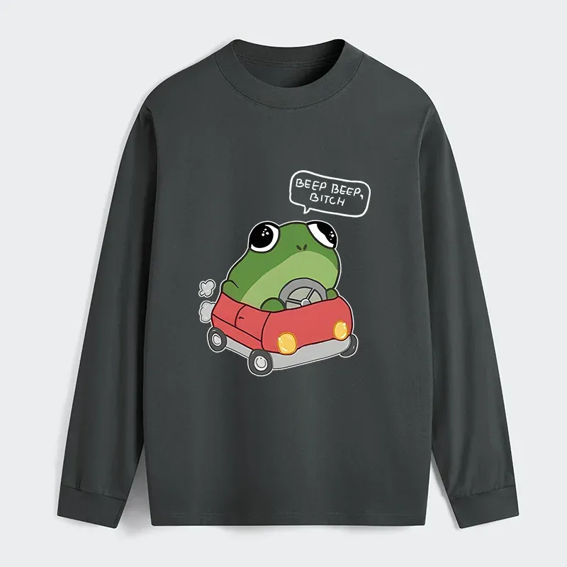 Tokyo-Tiger Frog Driving Classic Long Sleeve T-Shirt