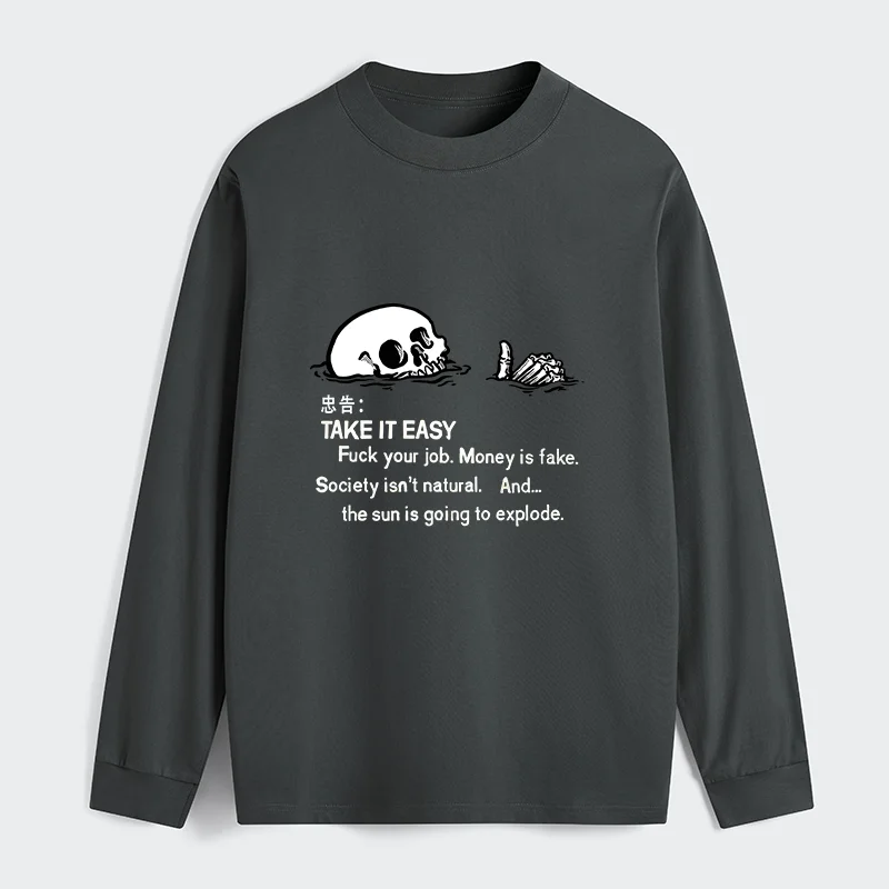 Tokyo-Tiger Skeleton Ridicule Classic Long Sleeve T-Shirt