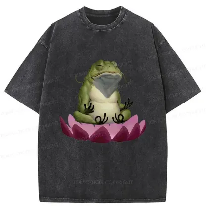Tokyo-Tiger Zen Frog Washed T-Shirt