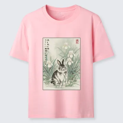 Tokyo-Tiger Little Rabbit Beneath the Blooming Irises Classic T-Shirt