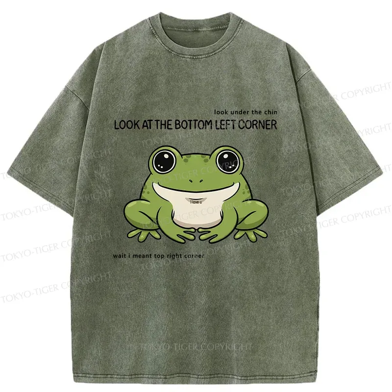 Tokyo-Tiger Look At This Frog Washed T-Shirt