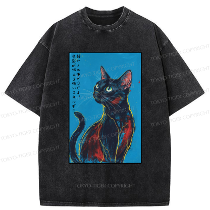 Tokyo-Tiger Silent Vibrations Washed T-Shirt