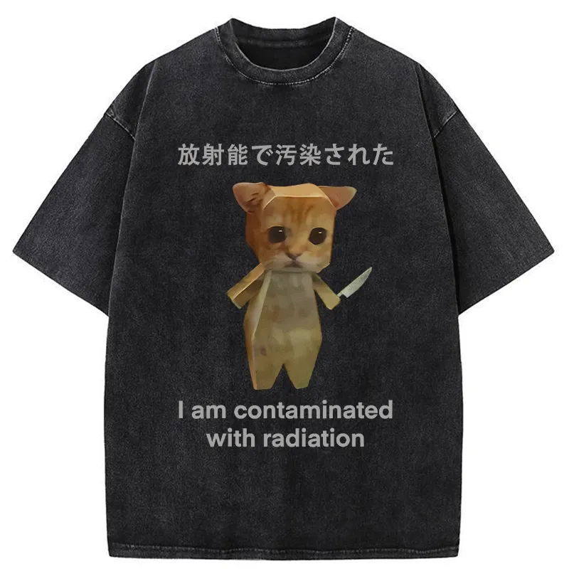 Tokyo-Tiger Kitten Contaminated By Radiation Washed T-Shirt Sale