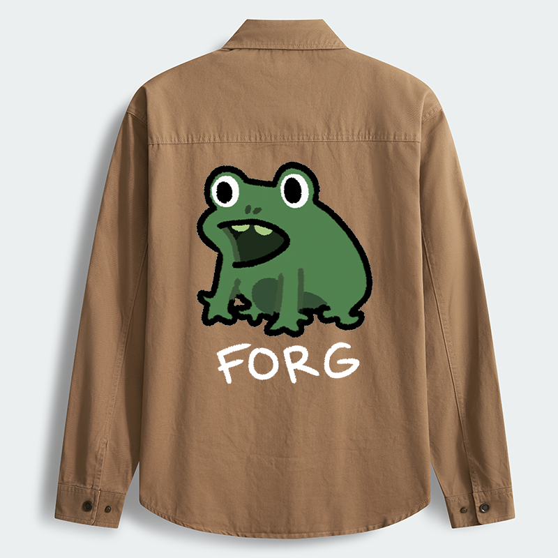 Tokyo-Tiger Funny Forg Japan Men's Corduroy Work Jacket