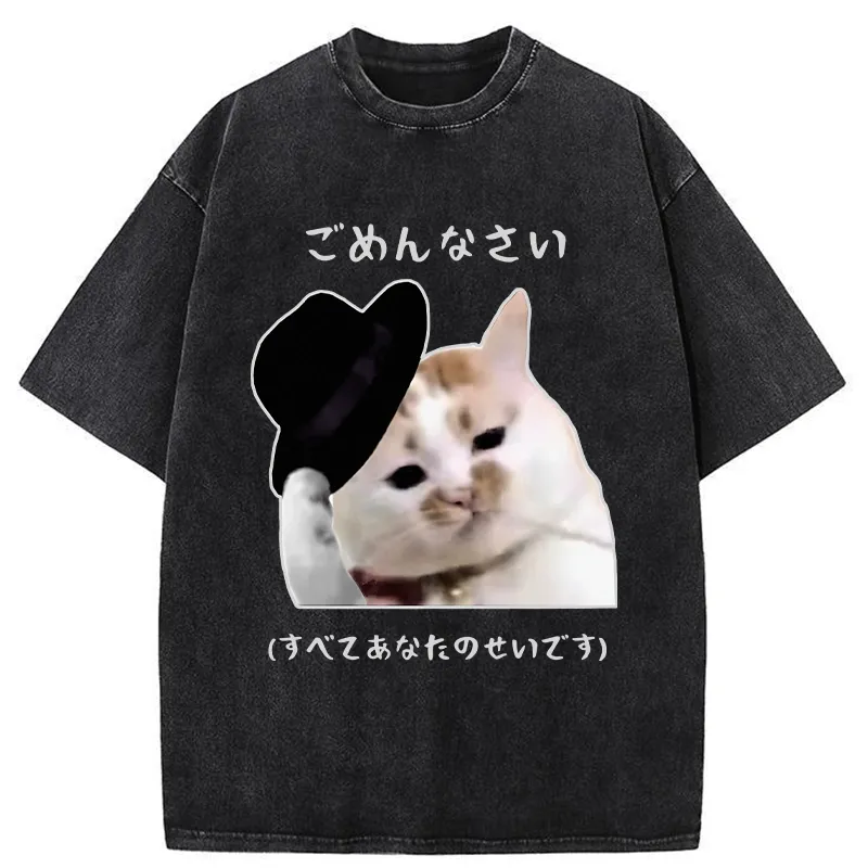 Tokyo-Tiger Sorry It's All Your Fault Washed T-Shirt