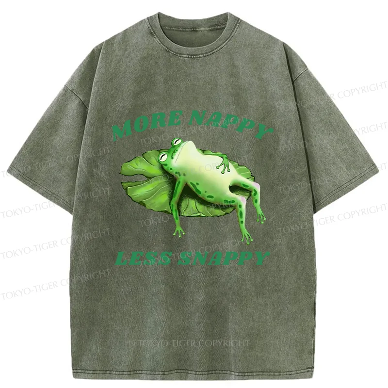 Tokyo-Tiger Sleeping Frog Washed T-Shirt