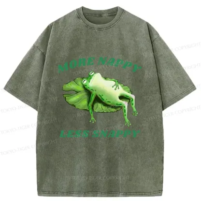 Tokyo-Tiger Sleeping Frog Washed T-Shirt