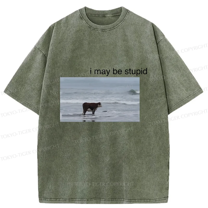 Tokyo-Tiger Foolish Cow Washed T-Shirt