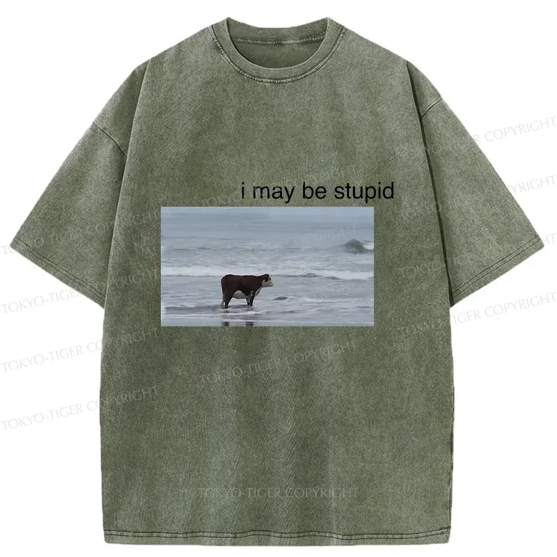 Tokyo-Tiger Foolish Cow Washed T-Shirt