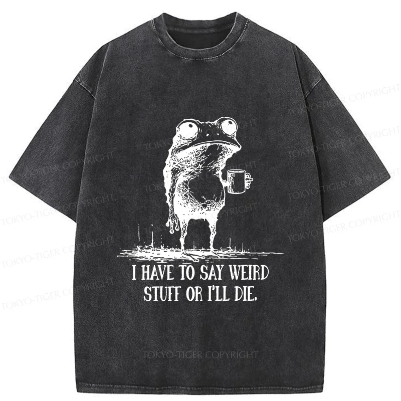 Tokyo-Tiger The Frog Is About To Die Washed T-Shirt