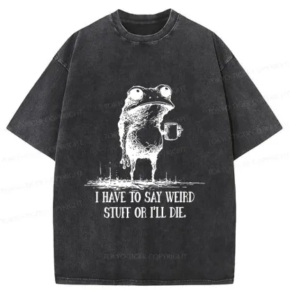 Tokyo-Tiger The Frog Is About To Die Washed T-Shirt