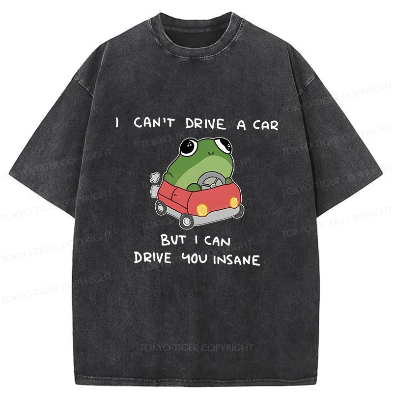 Tokyo-Tiger Frogs That Drive You Crazy Washed T-Shirt