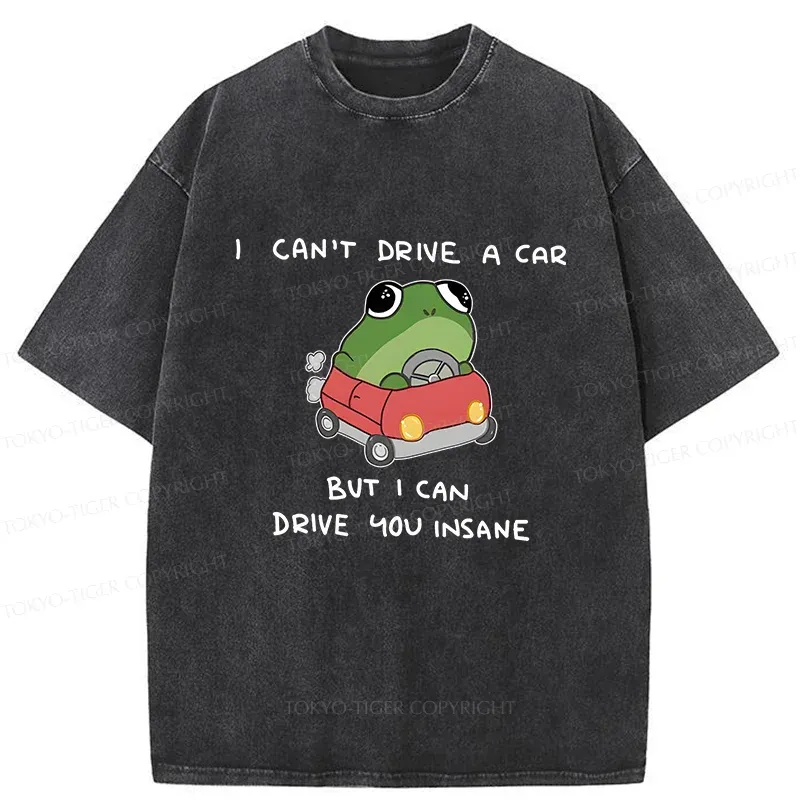 Tokyo-Tiger Frogs That Drive You Crazy Washed T-Shirt