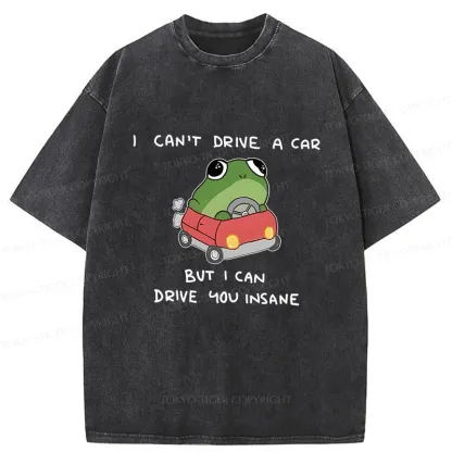 Tokyo-Tiger Frogs That Drive You Crazy Washed T-Shirt