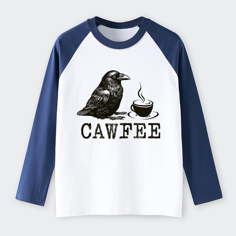 Tokyo-Tiger Cawfee Funny Japan Meme Raglan Long Sleeve T-shirt