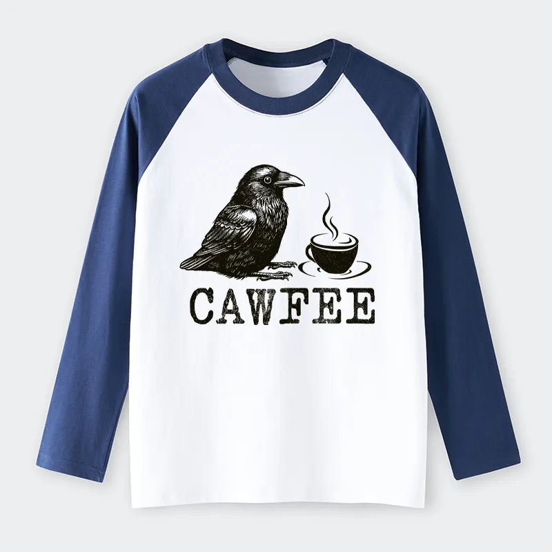 Tokyo-Tiger Cawfee Funny Japan Meme Raglan Long Sleeve T-shirt