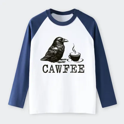 Tokyo-Tiger Cawfee Funny Japan Meme Raglan Long Sleeve T-shirt