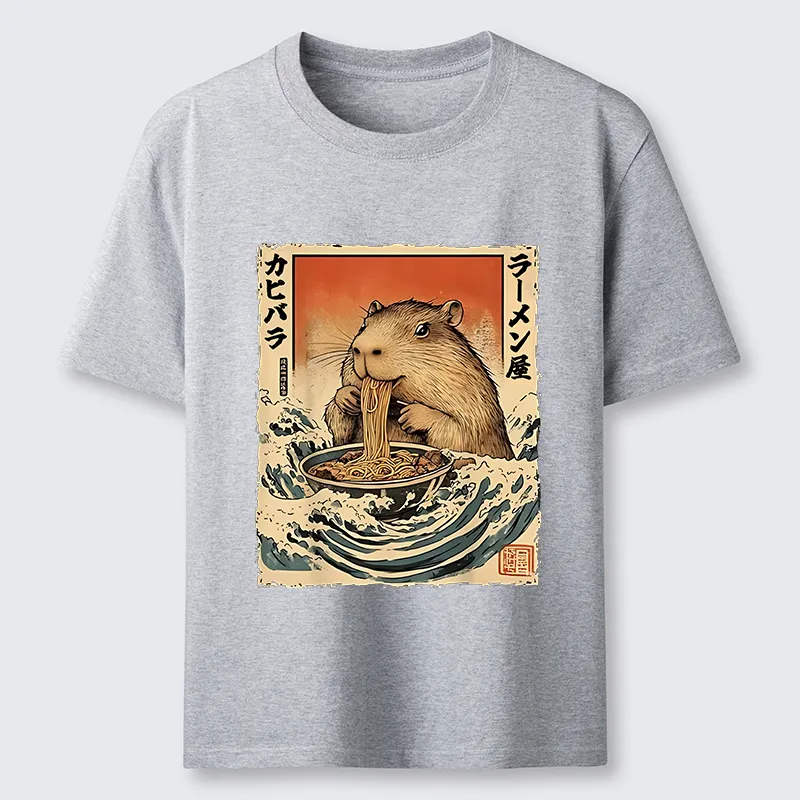 Tokyo-Tiger Hamster Eating Ramen Classic T-Shirt