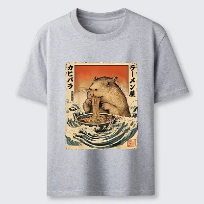 Tokyo-Tiger Hamster Eating Ramen Classic T-Shirt