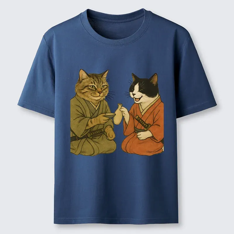 Tokyo-Tiger Cat Tasting Sake Classic T-Shirt