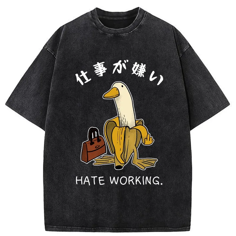 Tokyo-Tiger I Hate My Job Washed T-Shirt