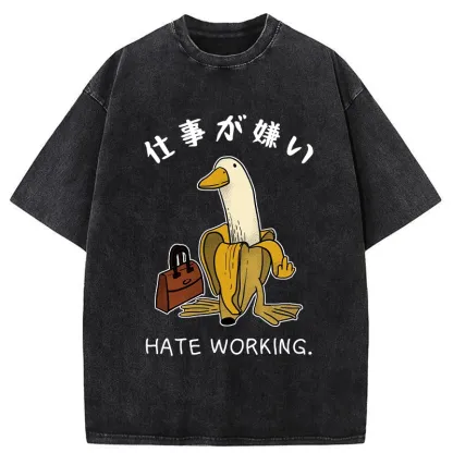 Tokyo-Tiger I Hate My Job Washed T-Shirt
