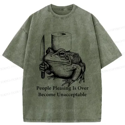 Tokyo-Tiger Refuse To Please Others Washed T-Shirt