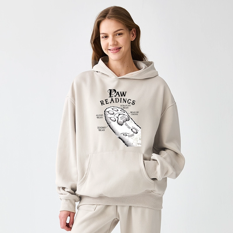 Tokyo-Tiger Funny Cat Paws Aldult Fleece Hoodie