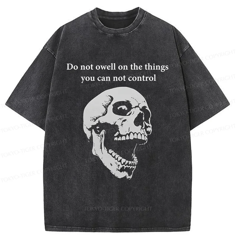 Tokyo-Tiger Warning From The Skull Washed T-Shirt