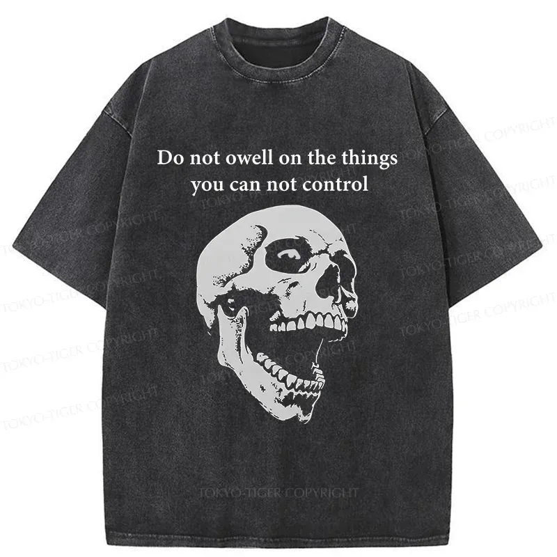 Tokyo-Tiger Warning From The Skull Washed T-Shirt Sale