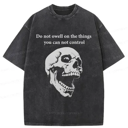 Tokyo-Tiger Warning From The Skull Washed T-Shirt