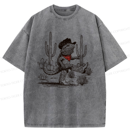 Tokyo-Tiger Cowboy Of The Desert Washed T-Shirt